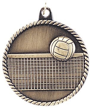 Volleyball High Relief Medal 2