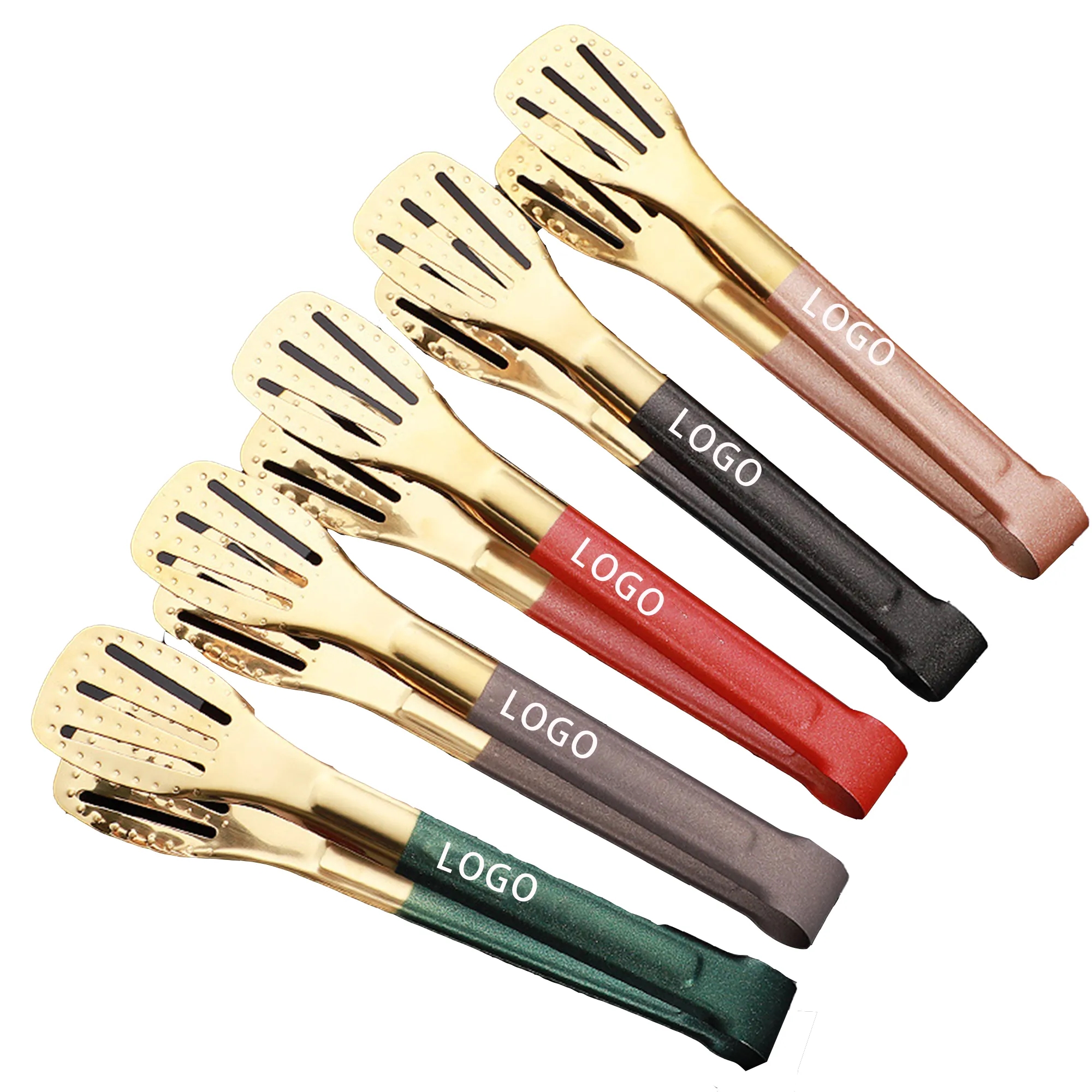MOQ50 Custom Stainless Steel Food Tongs 6