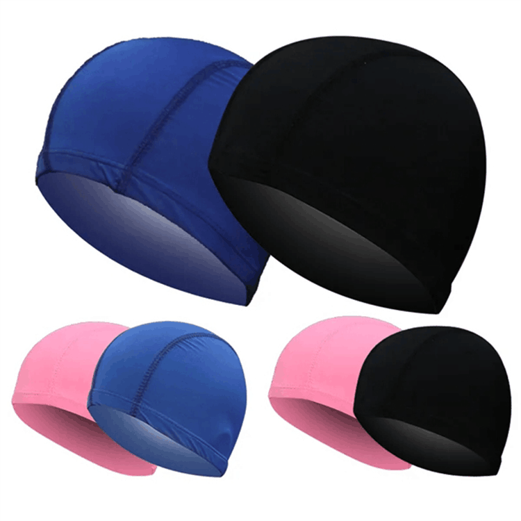Adult Swim Cap Lycra with PU Coating High Elasticity Swimmin 1
