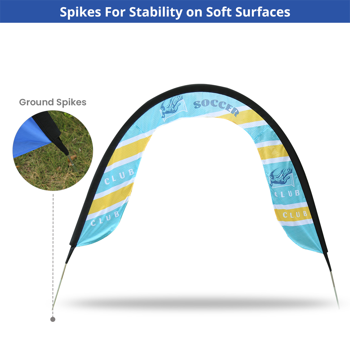 Racing Air Gate – (Single-Sided) Graphic & Hardware Combo,Medium Size 10