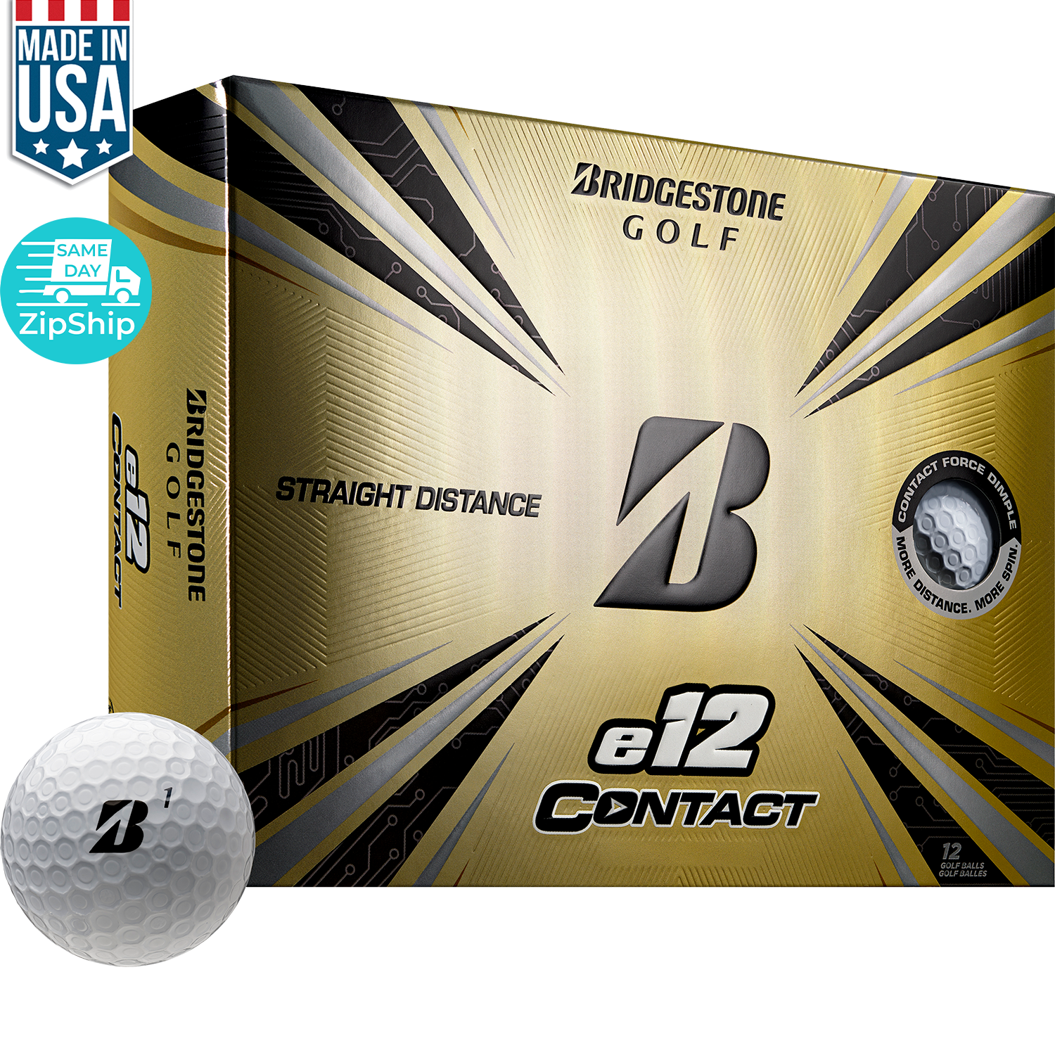 Bridgestone E12 Contact Golf Ball 2