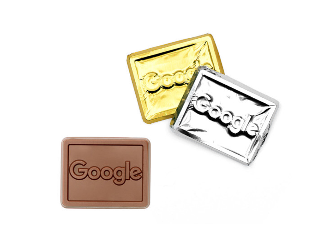 Premium Custom Foil-wrapped Chocolate Rectangle