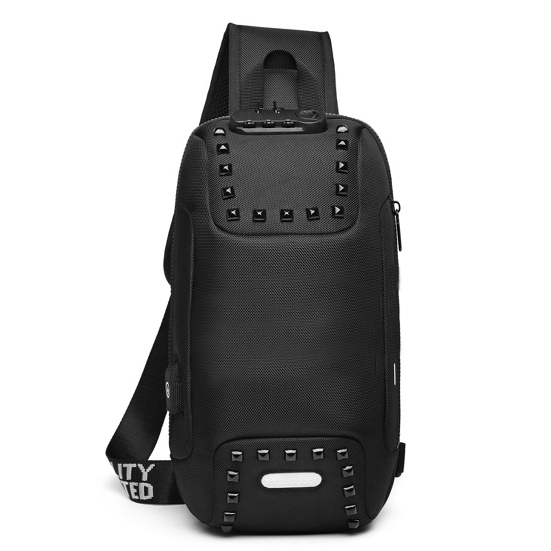 Oxford Men Sling Backpack Anti Theft Crossbody Shoulder Bag 5