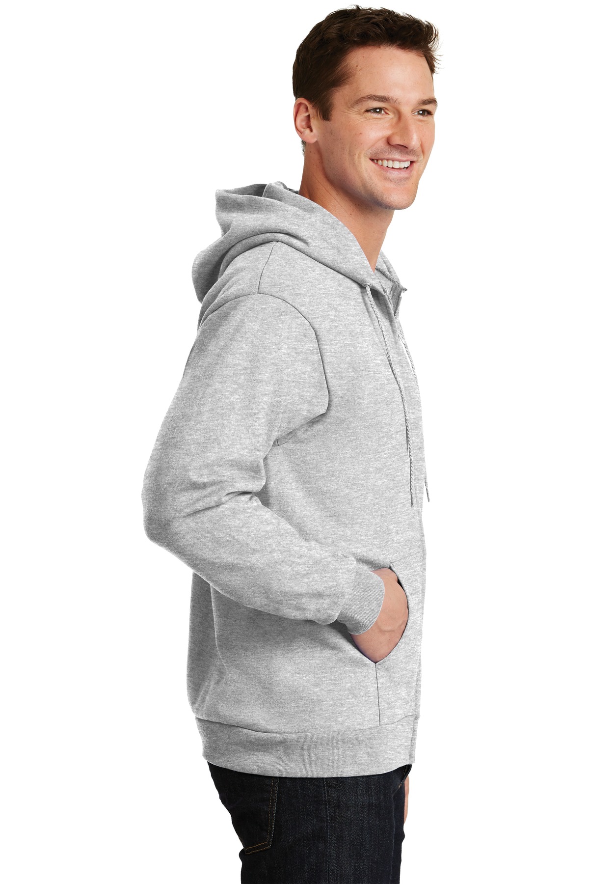 Essential Fleece Full-Zip Hooded Sweatshirt