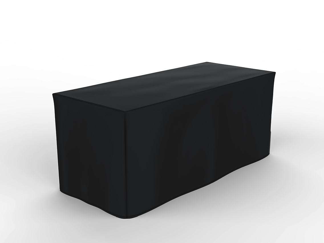 6' Fitted, 4 Sided Screen Print Value Quantity Table Cover 2