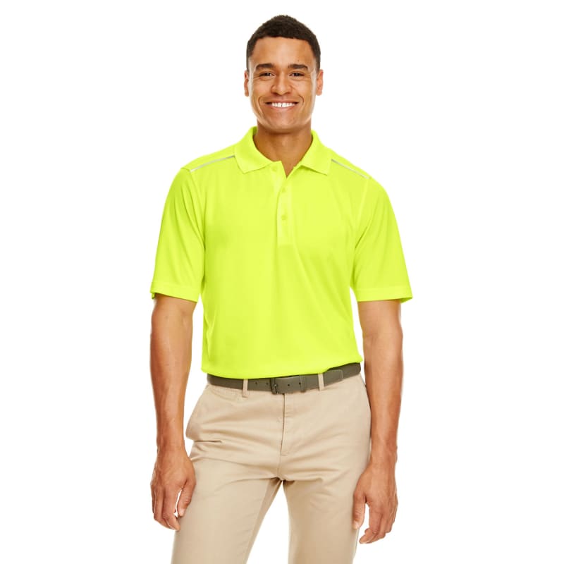 CORE365 Men's Radiant Performance Piqué Polo With Reflective Piping 9
