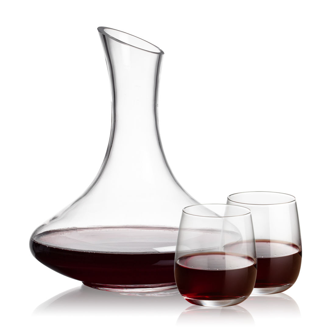 Kanata Carafe & Crestview Stemless Wine Set 3