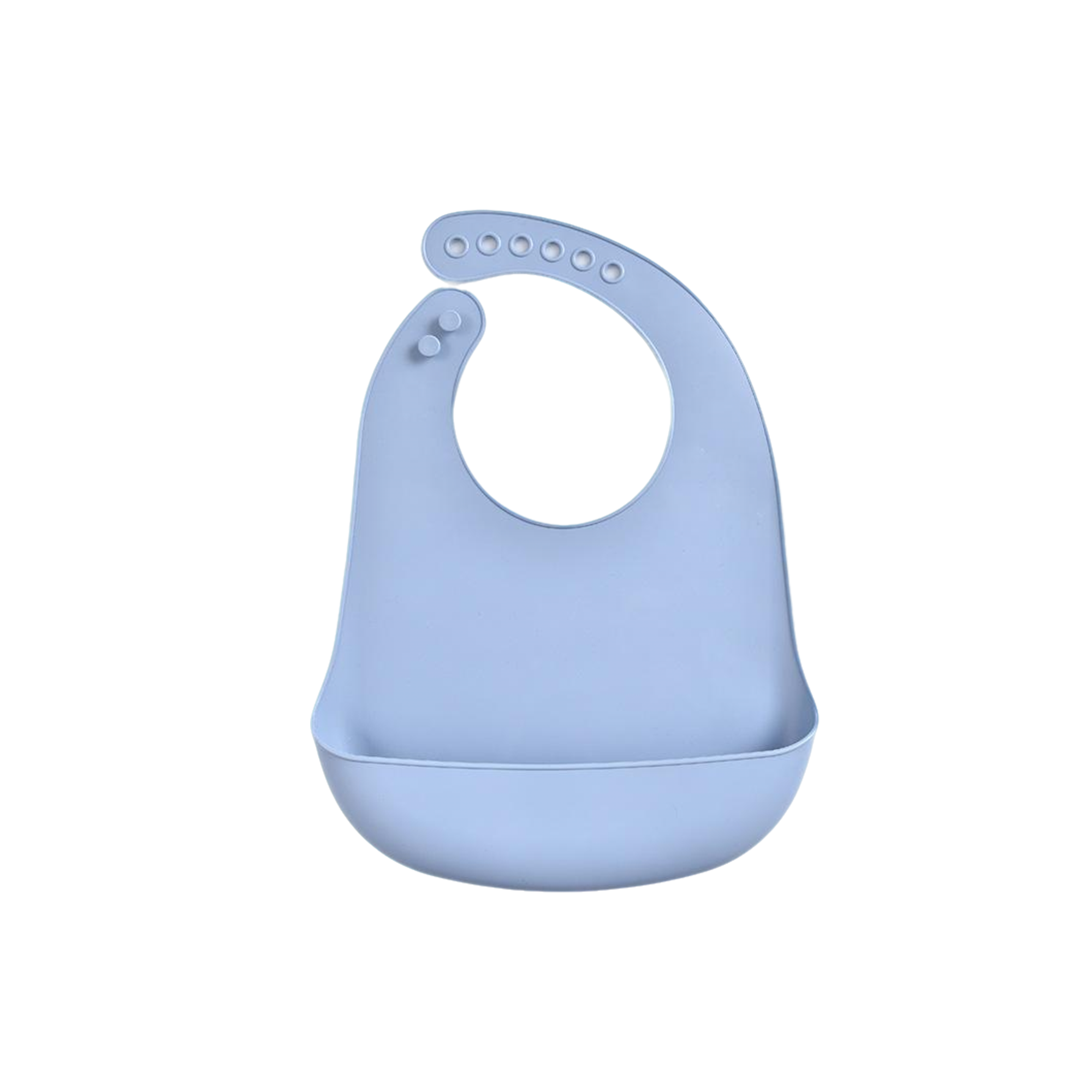 Silicone Baby Bib With Deep Catch Pocket 11.8 X 9" 6