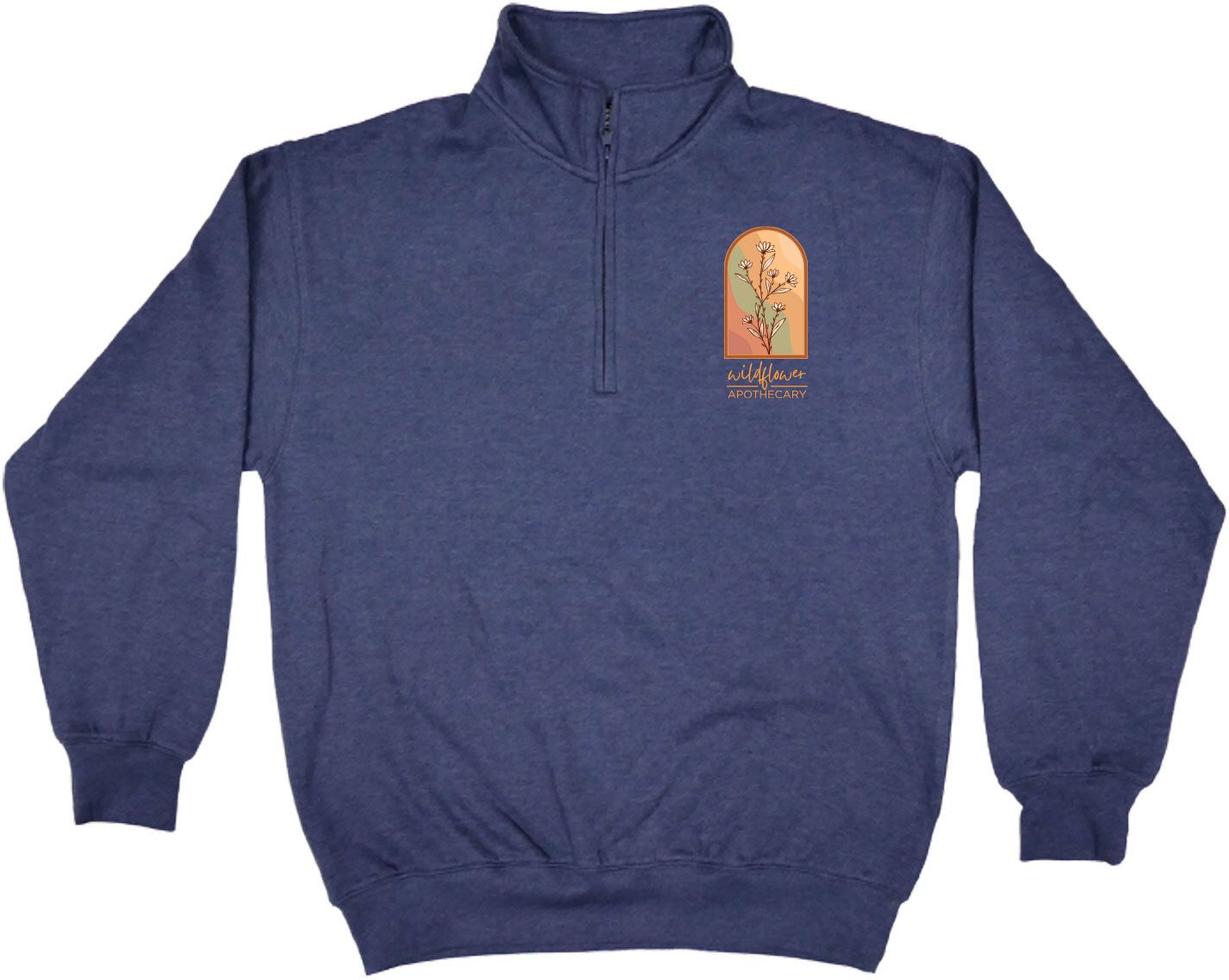 Full Color Unisex 1/4 Zip Fleece Pullover, custom hoodie or sweatshirt with logo imprint 12