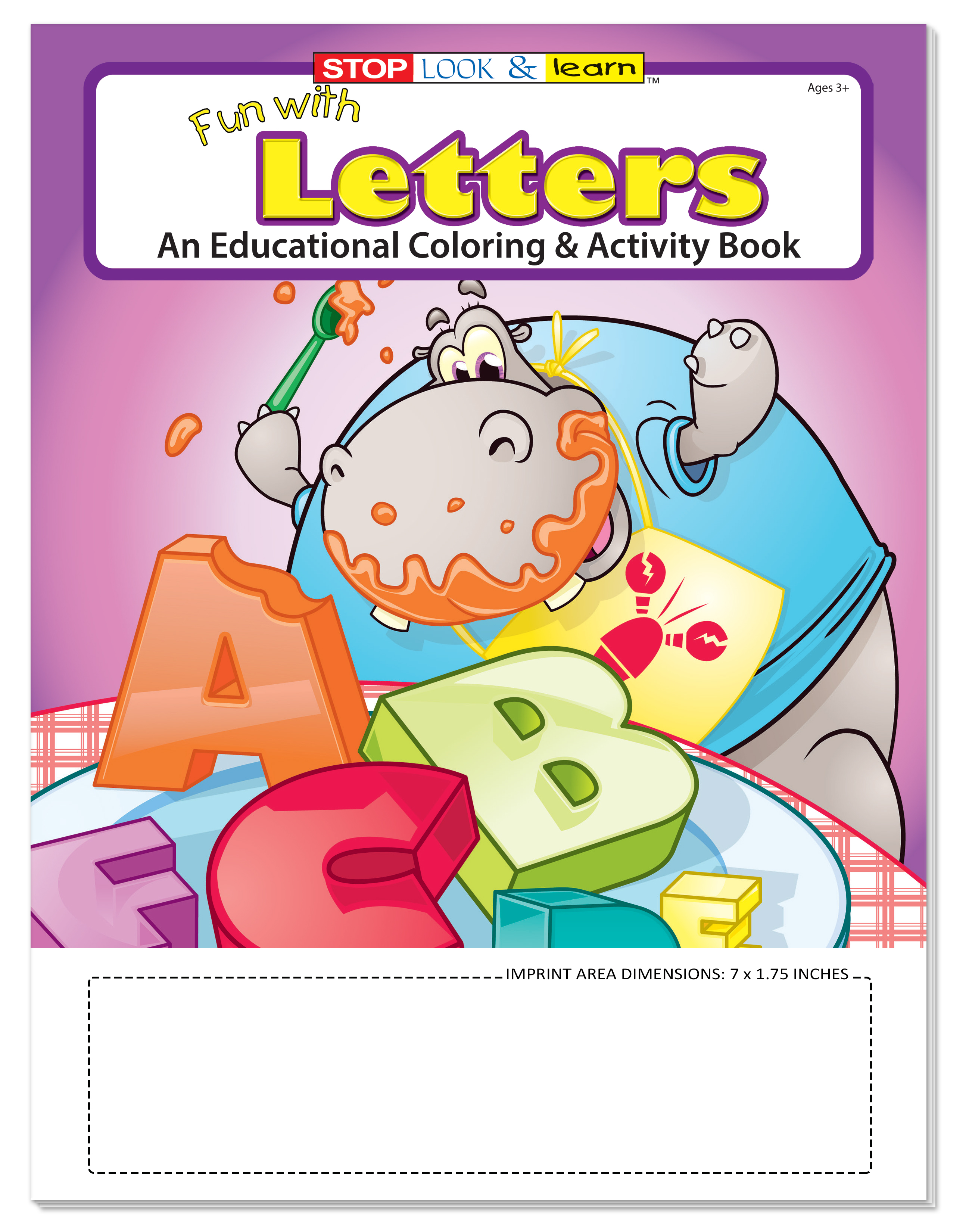 COLORING SET - Fun With Letters Coloring Book Fun Pack 6