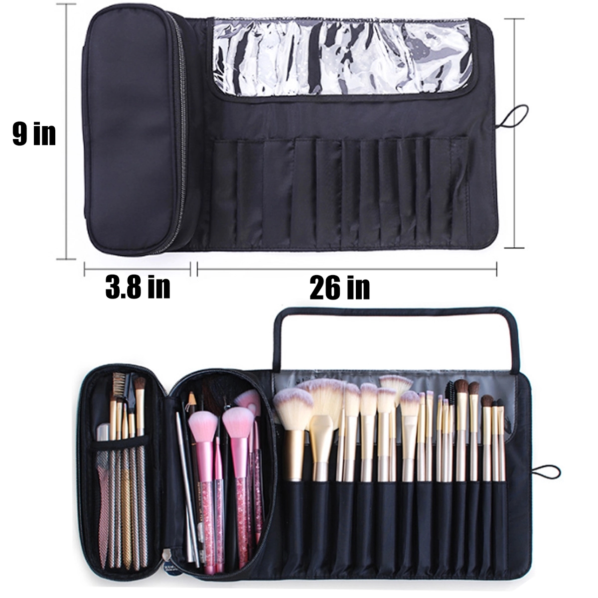 Custom Makeup Brush Travel Bag Organizer 2