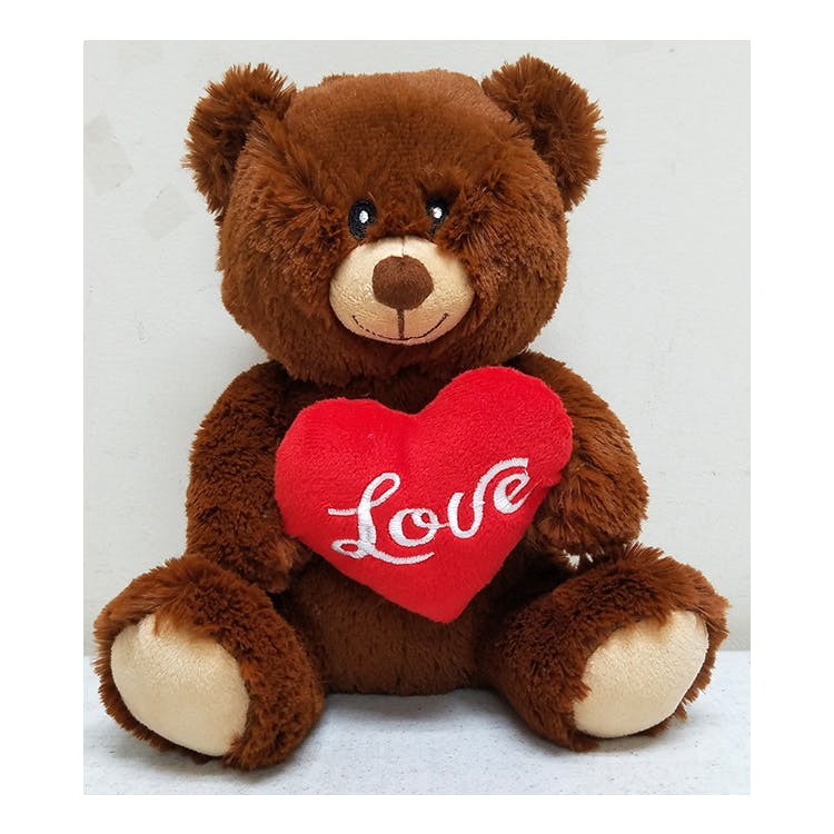 Valentine Bears - Brown 9" 2