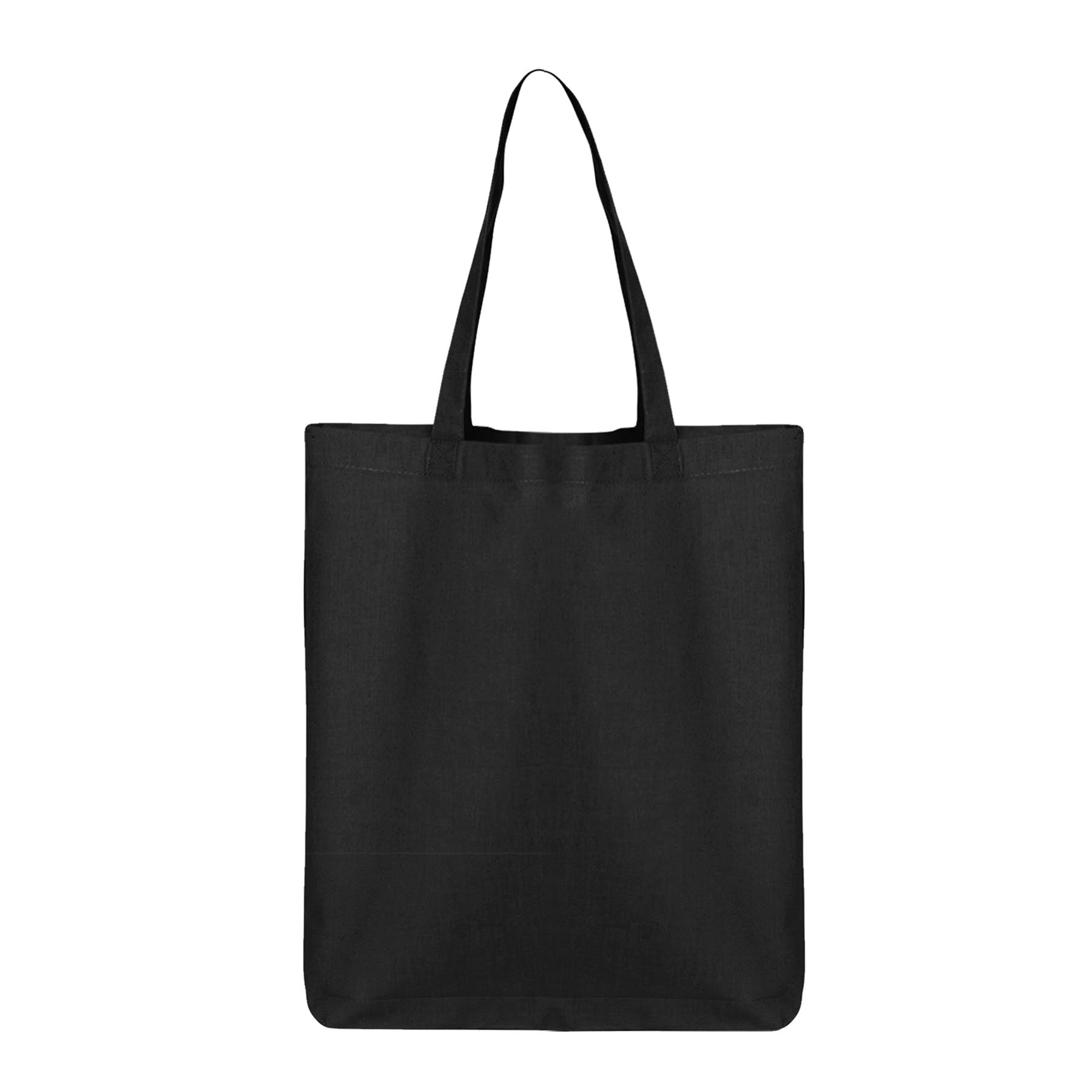 6 oz. 100% Medium Cotton Canvas Bottom Gusset Economy Tote Bag - 9" x 11" 6