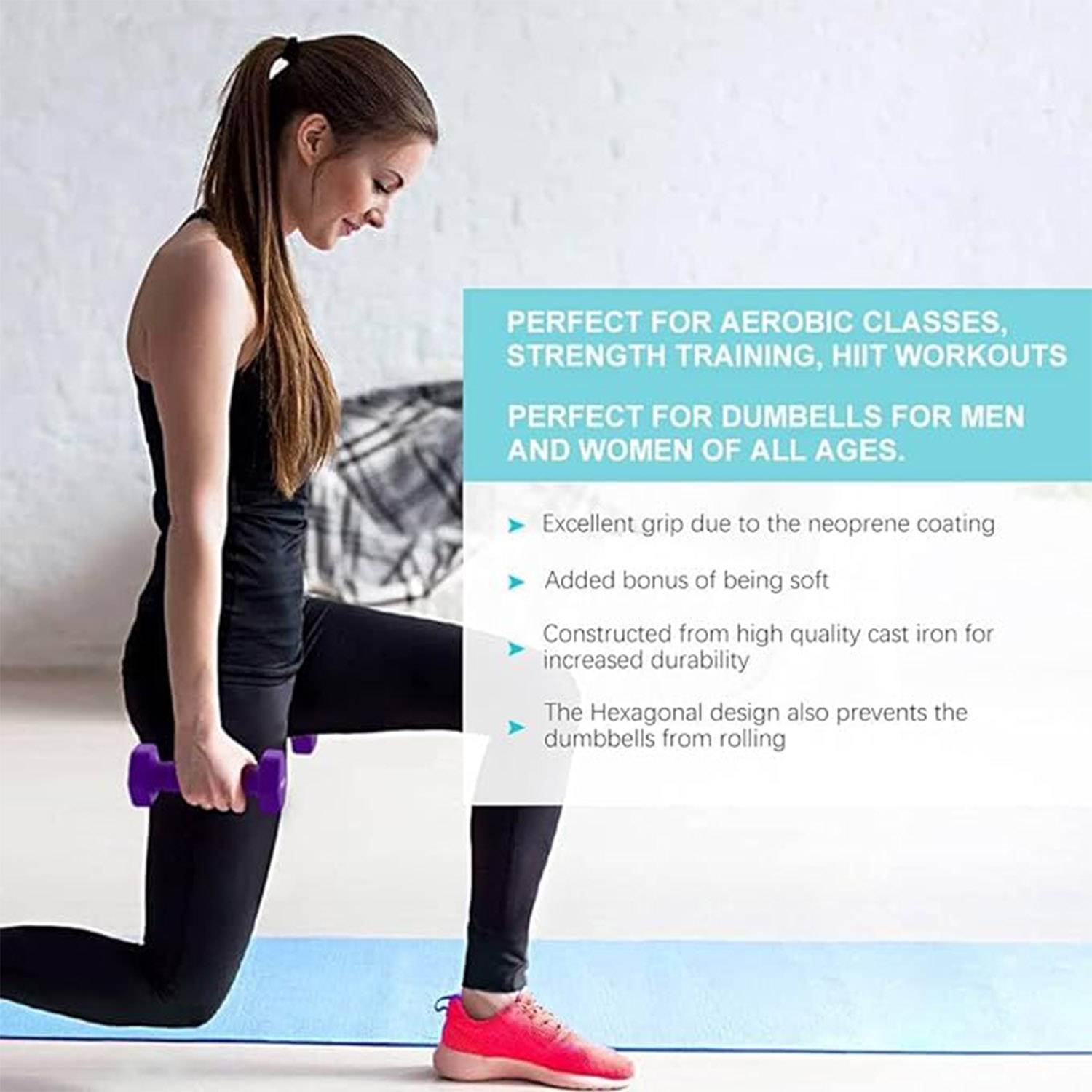1-6lbs Fitness Dumbbell 5