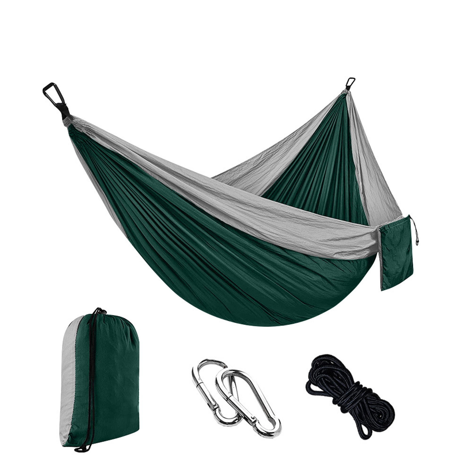 Lightweight Nylon Camping Hammock With Strap Kit 6