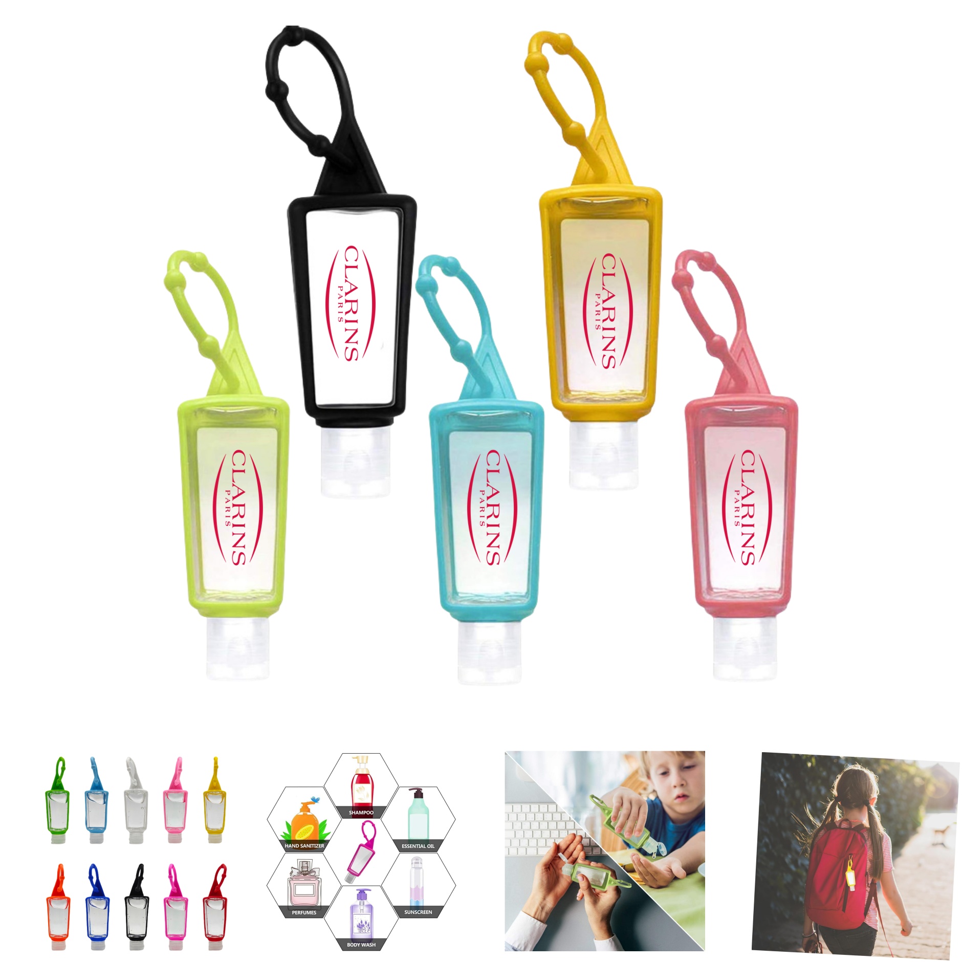 Silicone Travel Dispenser with Holder (Empty Botttle Only) 2