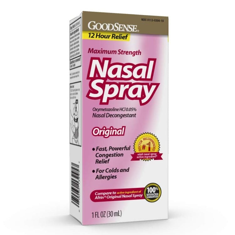 Nasal Spray Decongestant - 12-Hour Relief 1 oz 2