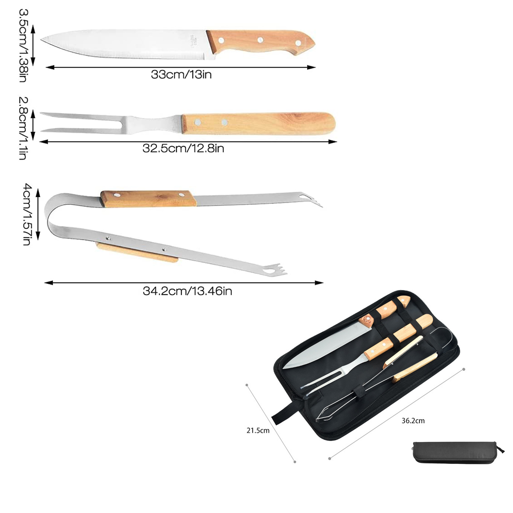 3 Pcs BBQ Utensils Set 2