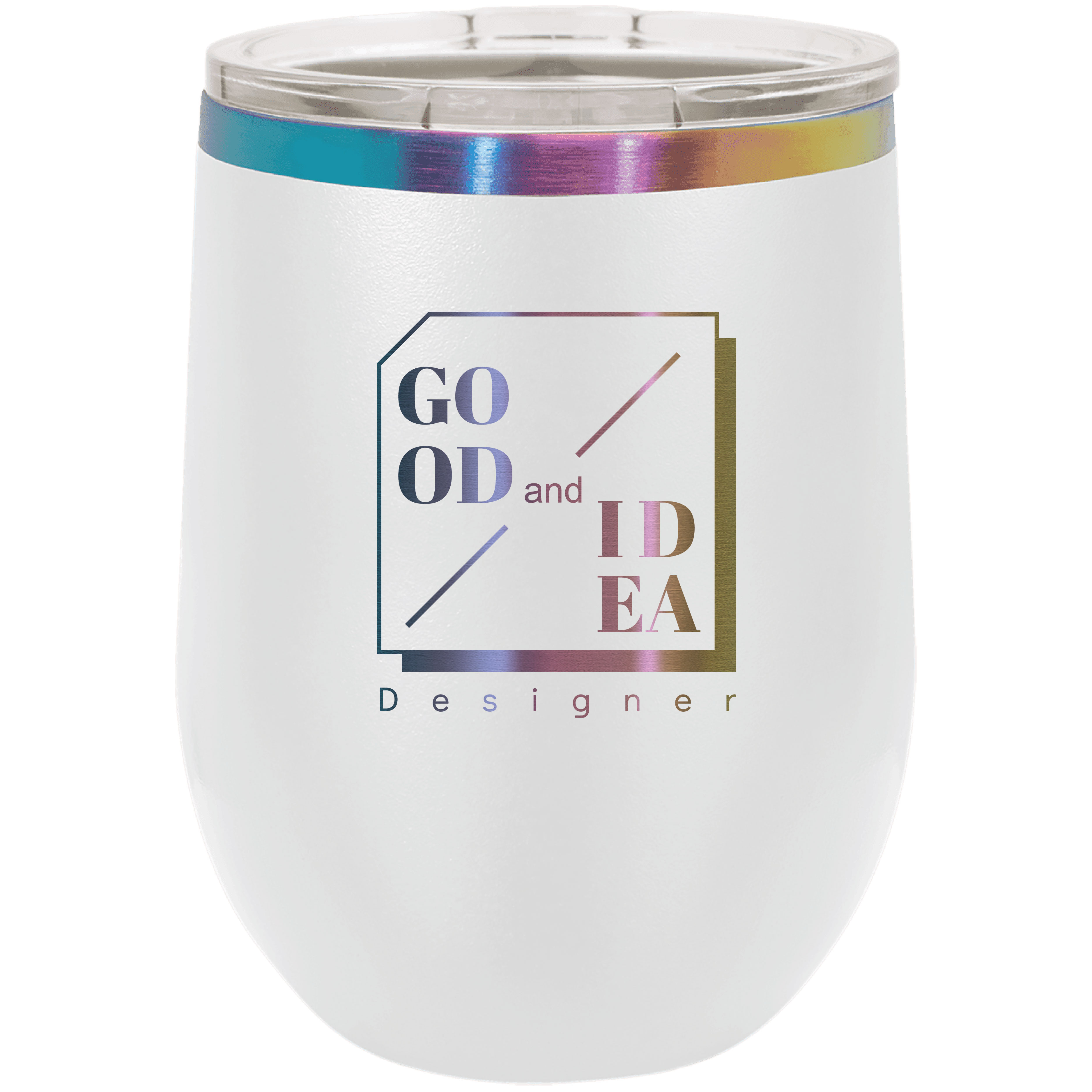 Polar Camel 12 Oz. ION-Plated Prism Stemless Wine Tumbler 10
