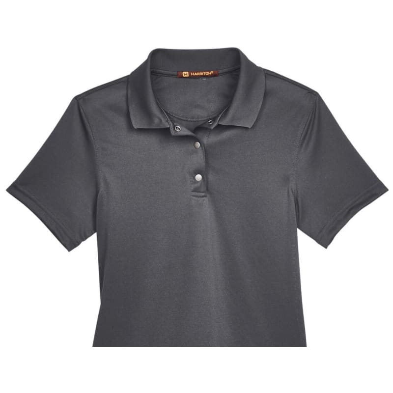 Harriton Ladies' Advantage Snag Protection Plus IL Snap Placket Polo 3