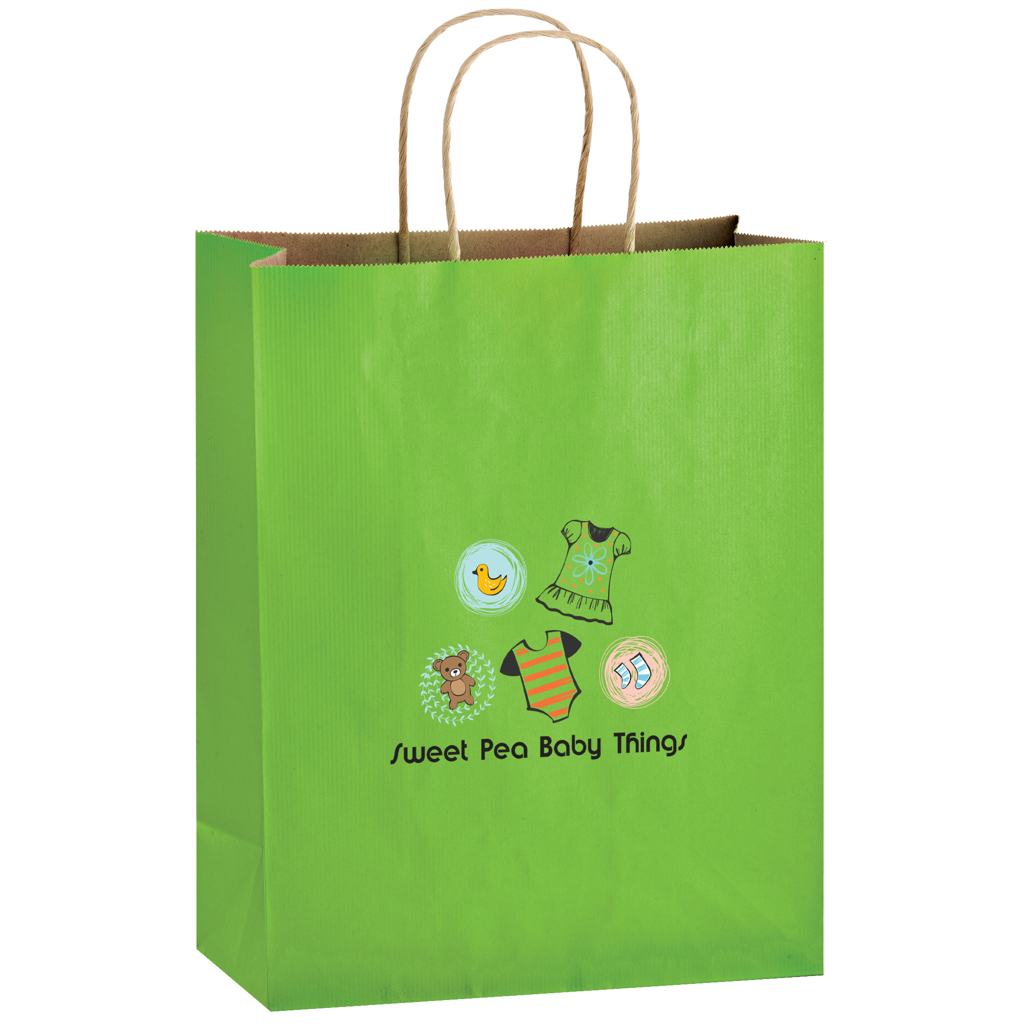Matte Color Paper Shopper with Twisted Paper Handles 6