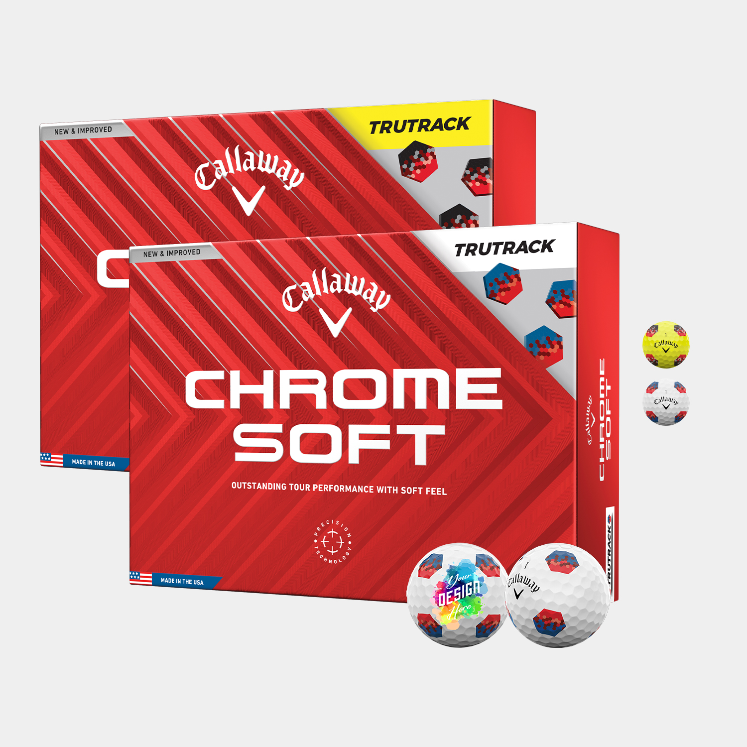 Callaway® 12 Pack Chrome Soft TruTrack Golf Balls 9
