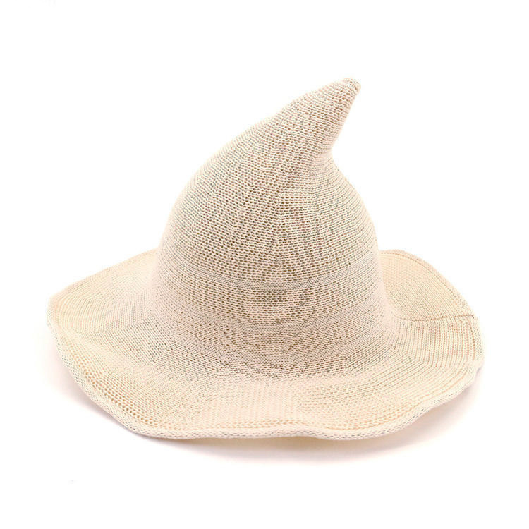Knitted Wool Hat With Large Brim 5