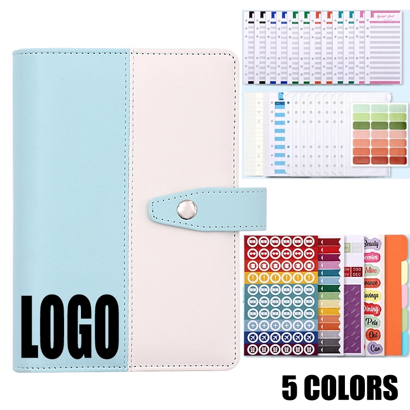 PU Leather A6 Budget Planner Binder Notebook 3