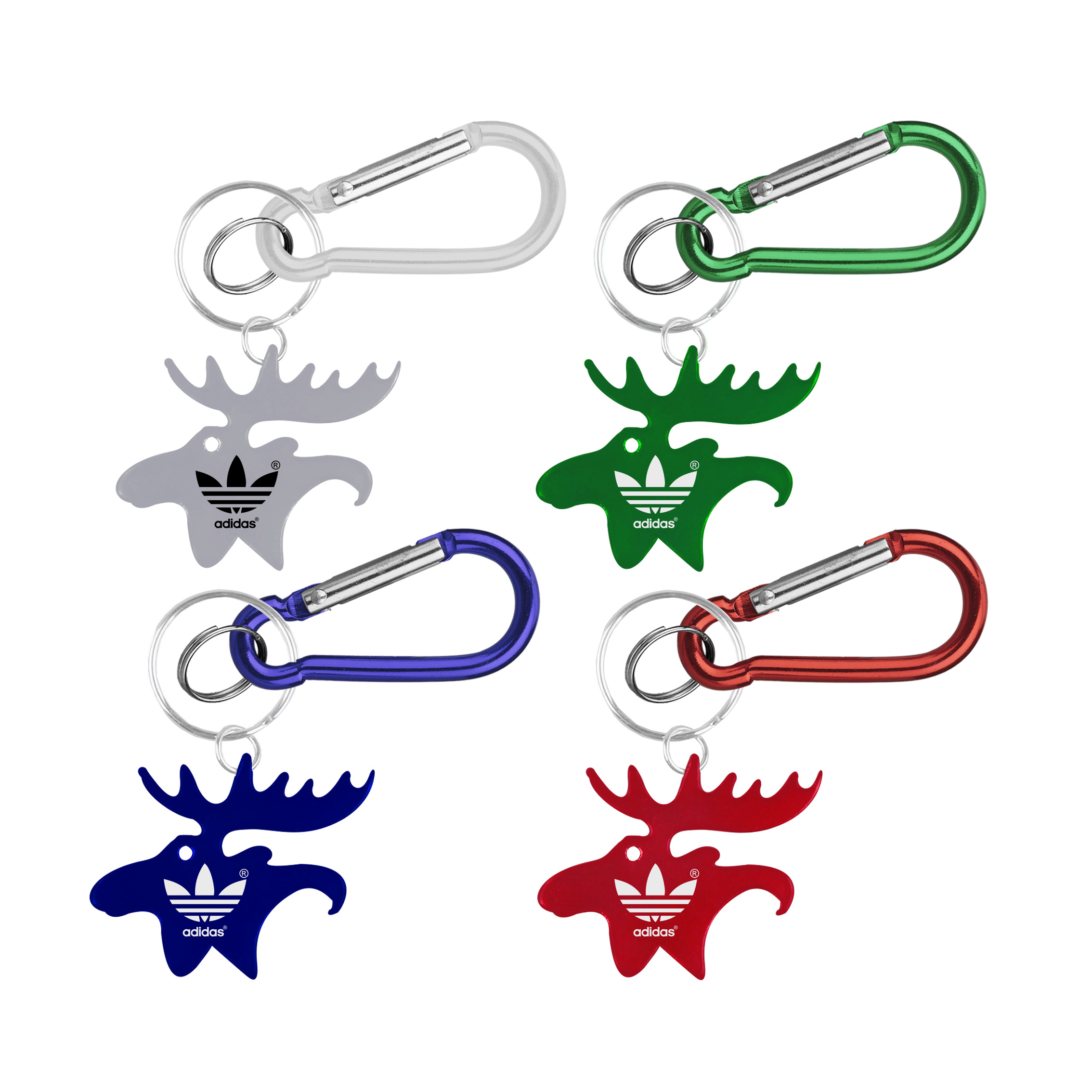 Moose shape bottle opener key chain & Carabiner