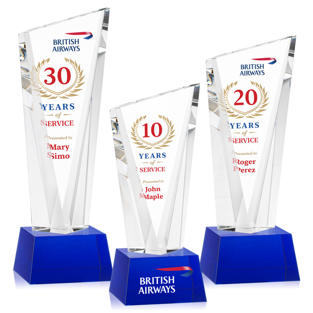 Plymouth VividPrint™ Award on Robson Base - Blue 8