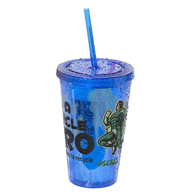 500 Ml. 17 Fl. Oz. Double Walled Tumbler With Straw 3