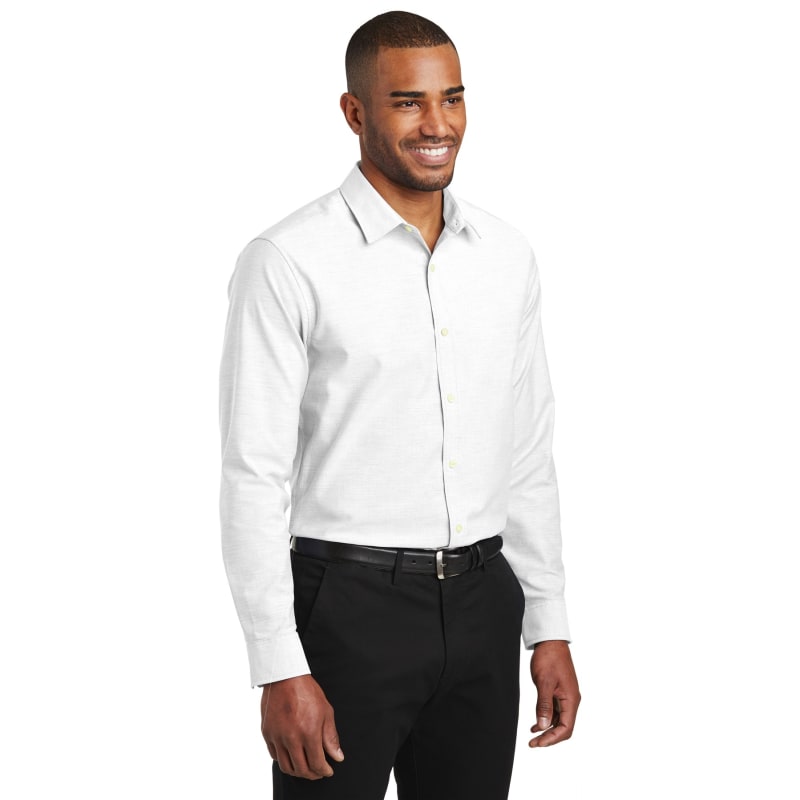 Port Authority Slim Fit SuperPro Oxford Shirt. 6