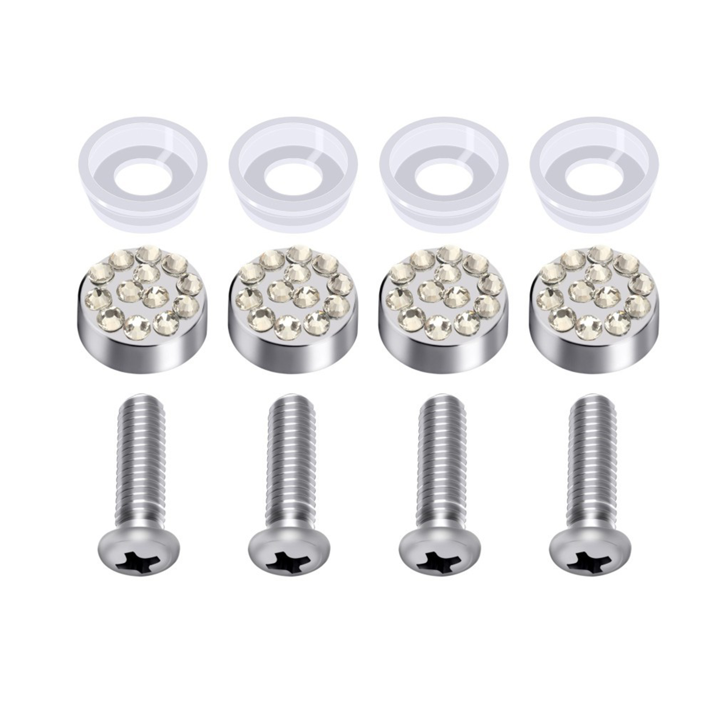 Rhinestone-Decorated License Plate Frame in Gift Box 3