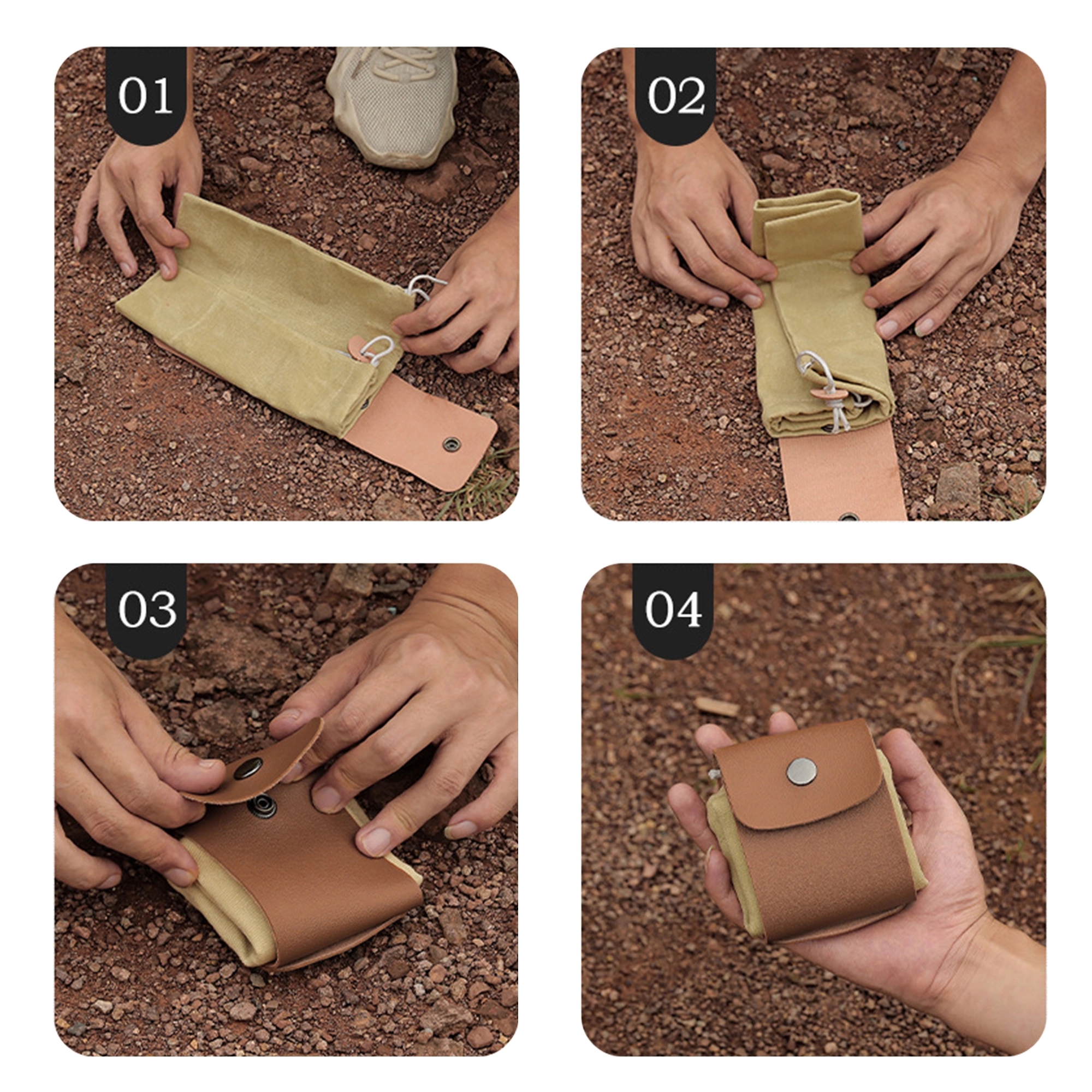 Canvas Foraging Pouch For Hiking 1