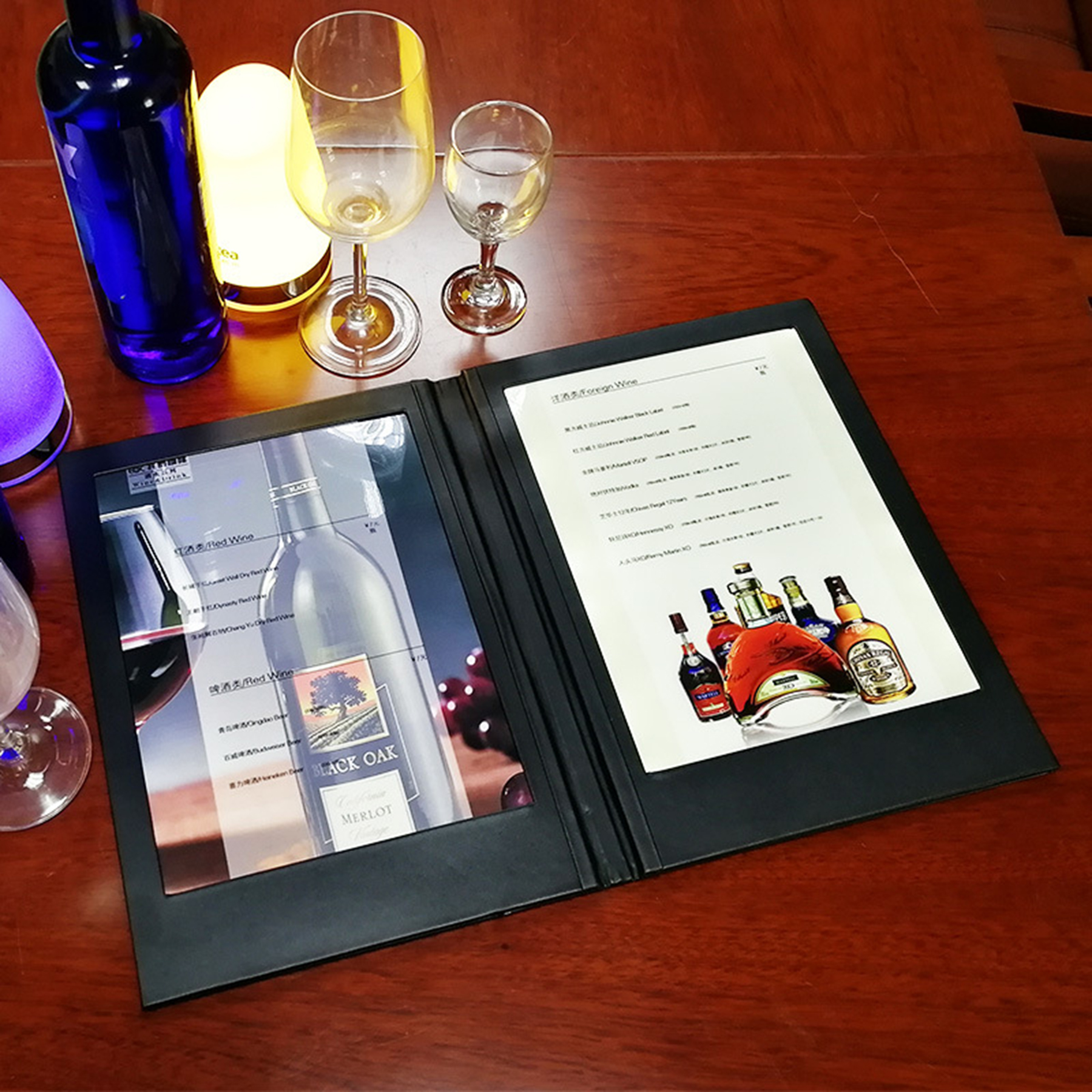 Black Luxury Double Pages Menu 2