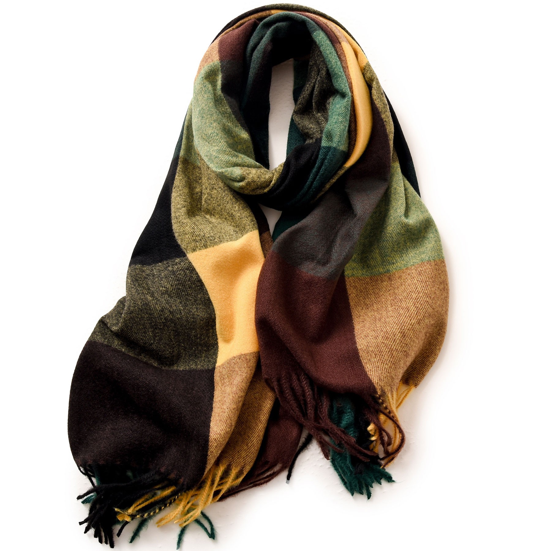 Long Plaid Scarf 7
