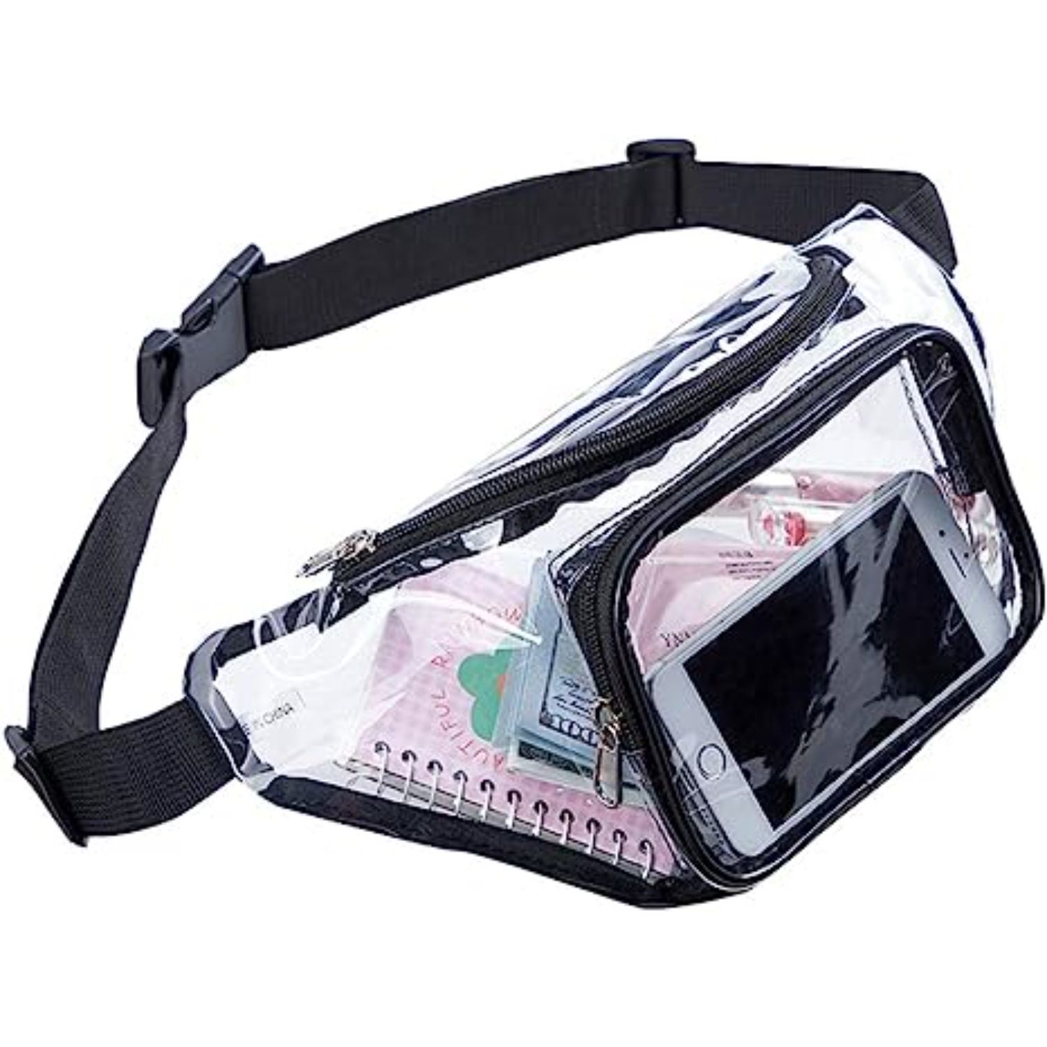 Clear PVC Waist Bag Stadium Approved Fanny Pack 7