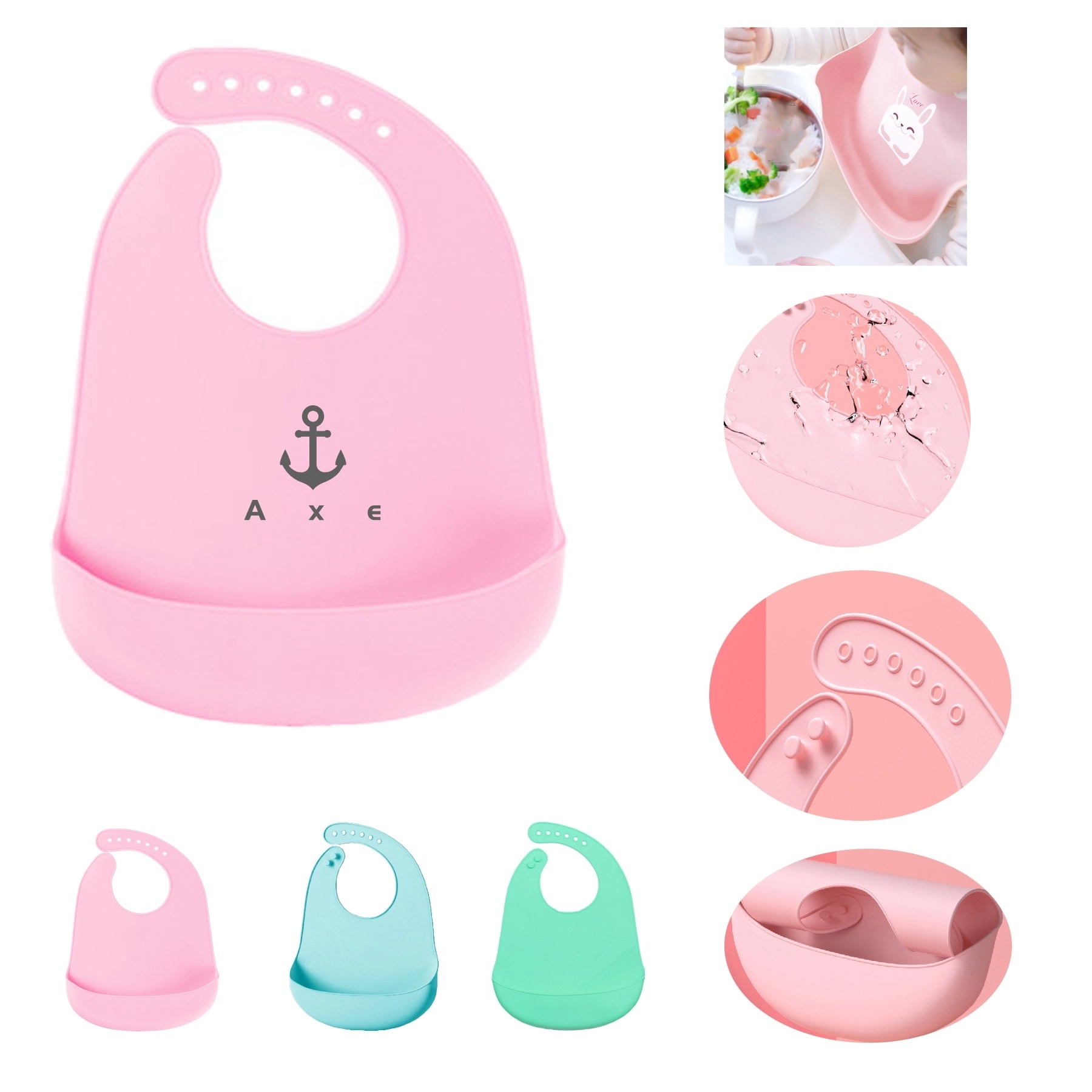 Silicone Kids Eating Bib 2
