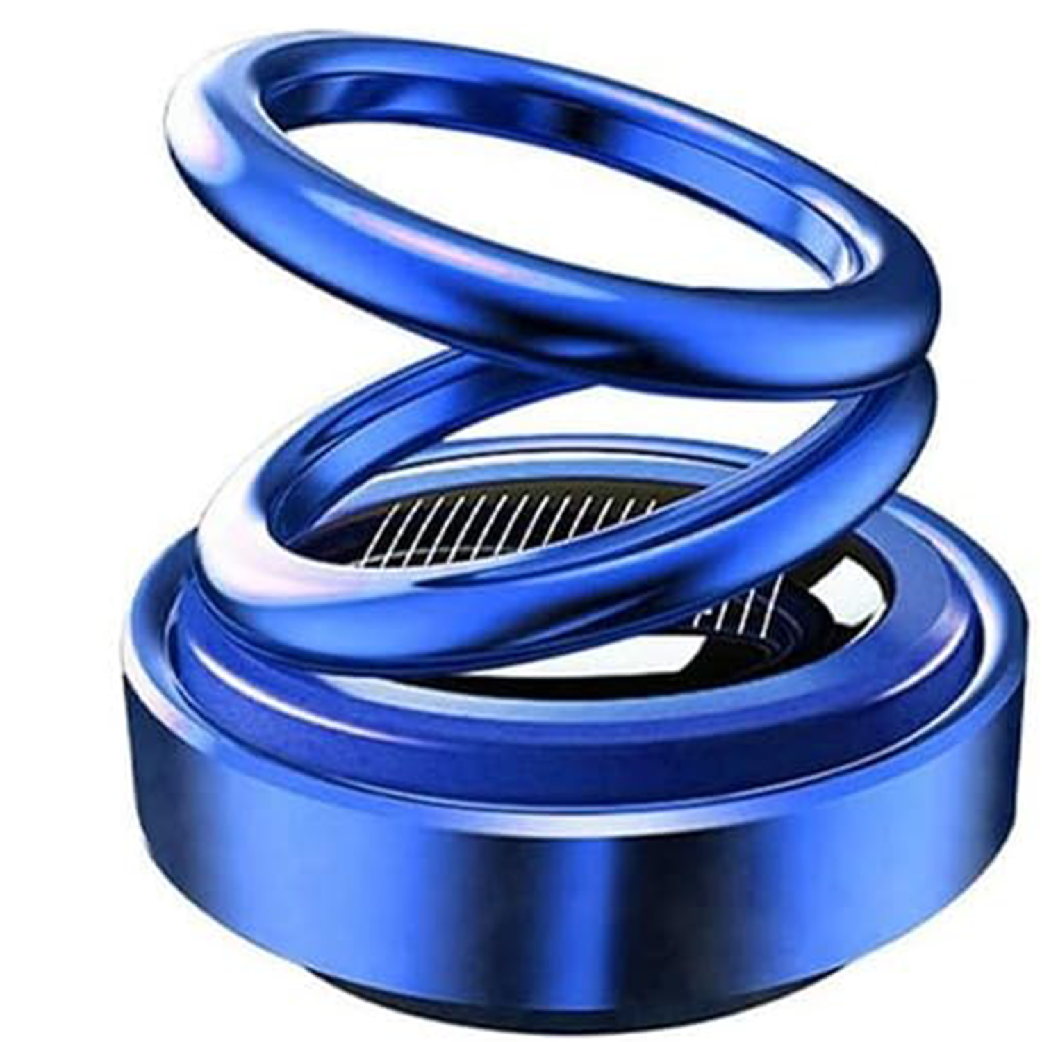 Solar-Powered Dual-Ring Rotating Car Air Freshener 2