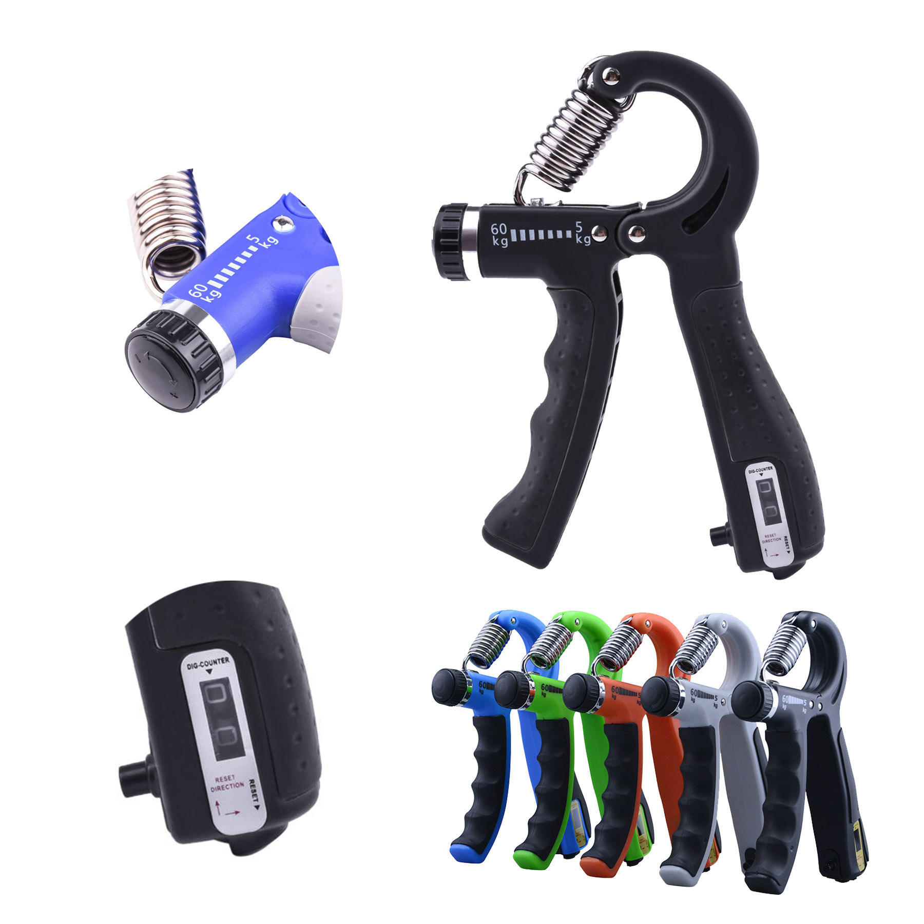 11 Strength Level Hand Gripper & Hand-Muscle Developer With Counter 1