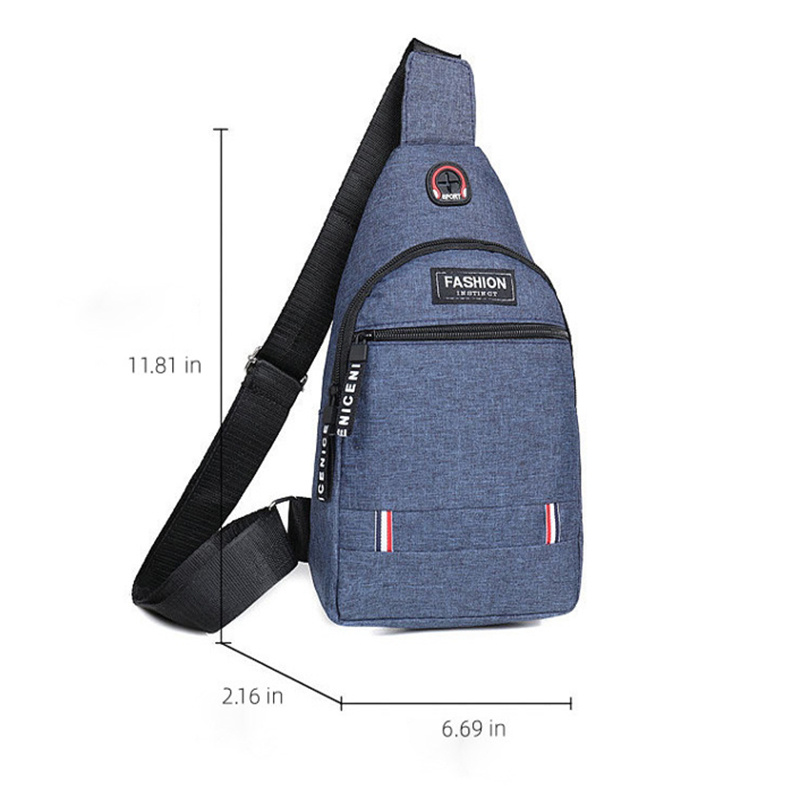 Sling Bag Travel Outdoors W/Earphone Hole 1