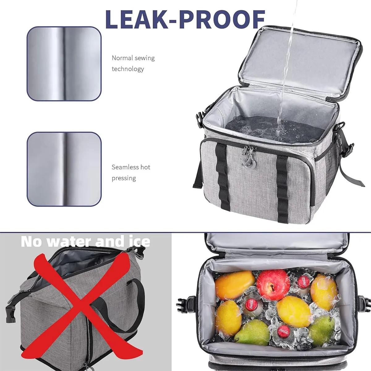 Large Double Layer Waterproof Leak Proof Cooler Backpack 5
