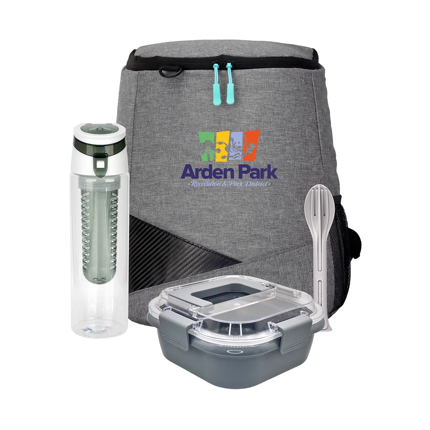 Trendy Lunch Box & Utensil Backpack Set 25