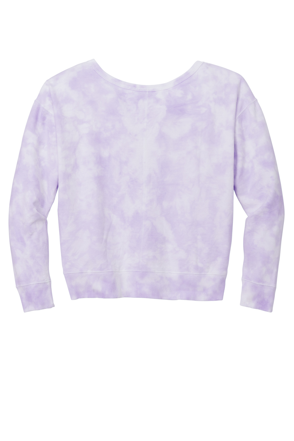 Women's Beach Wash Cloud Tie-Dye V-Neck Sweatshirt