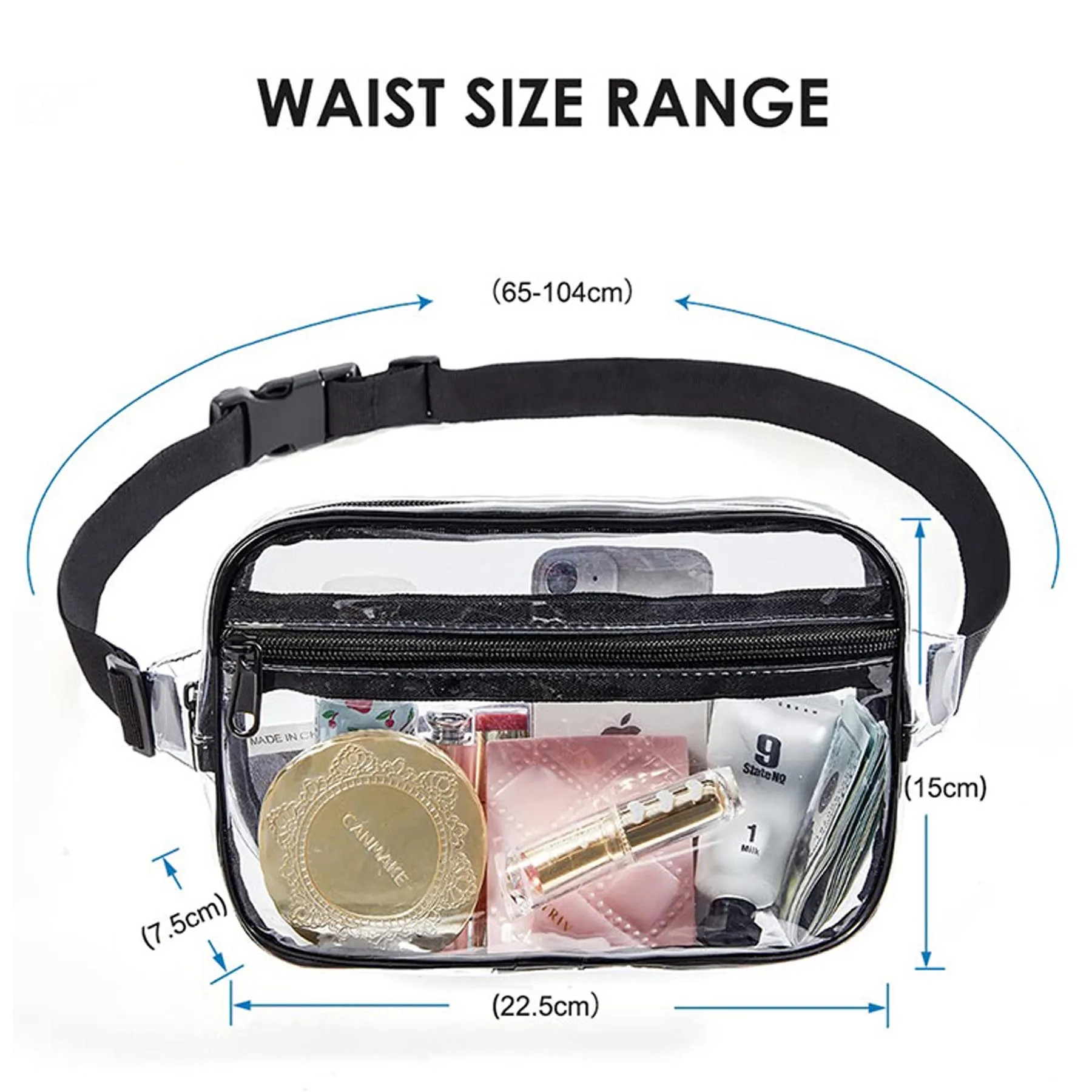 Clear Fanny Pack Stadium Approved 2