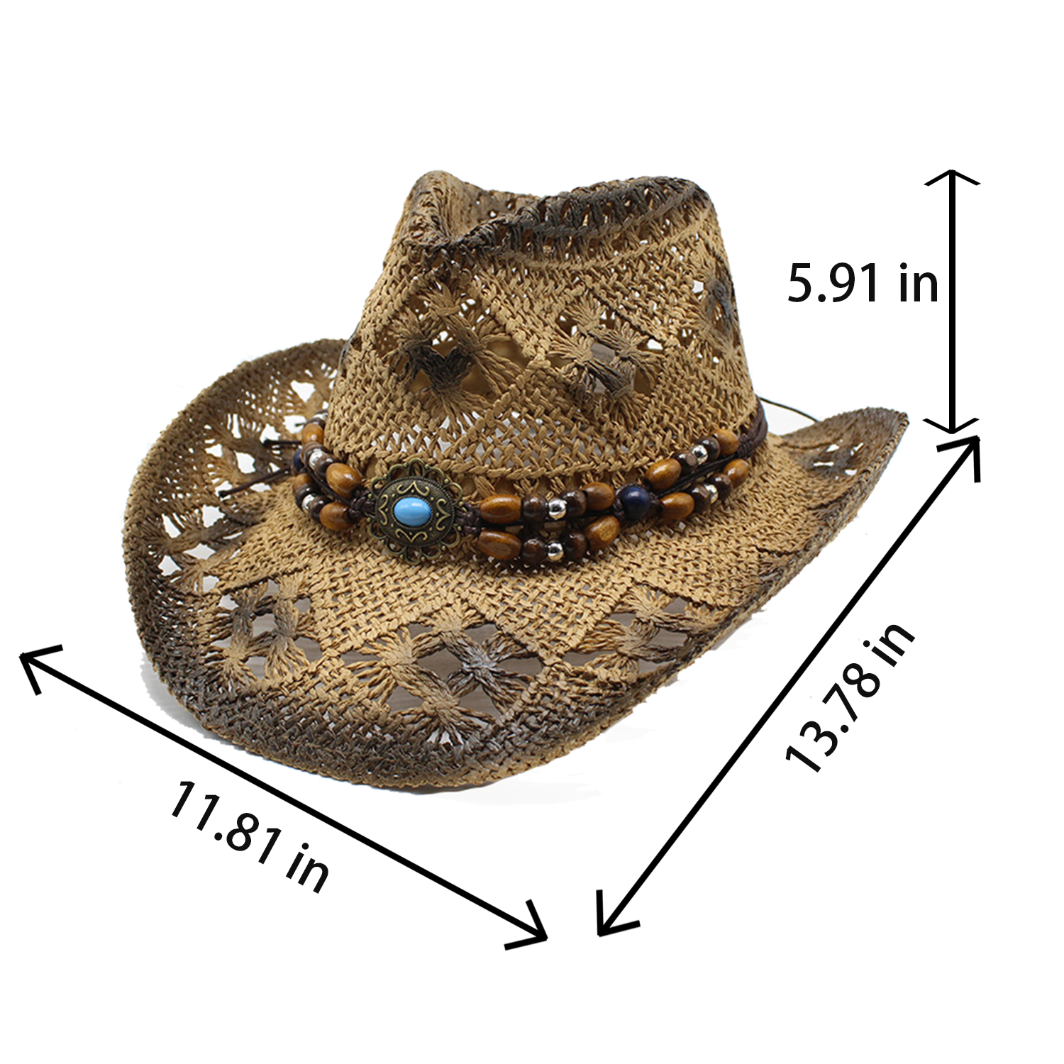 cowboy straw caps sun hat 3