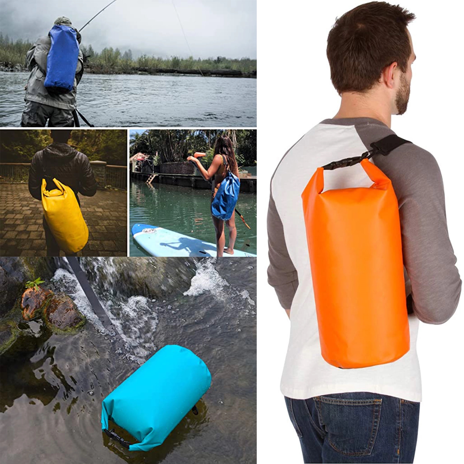 Waterproof Dry Bag for Kayaking, Beach, Rafting, Boating 11