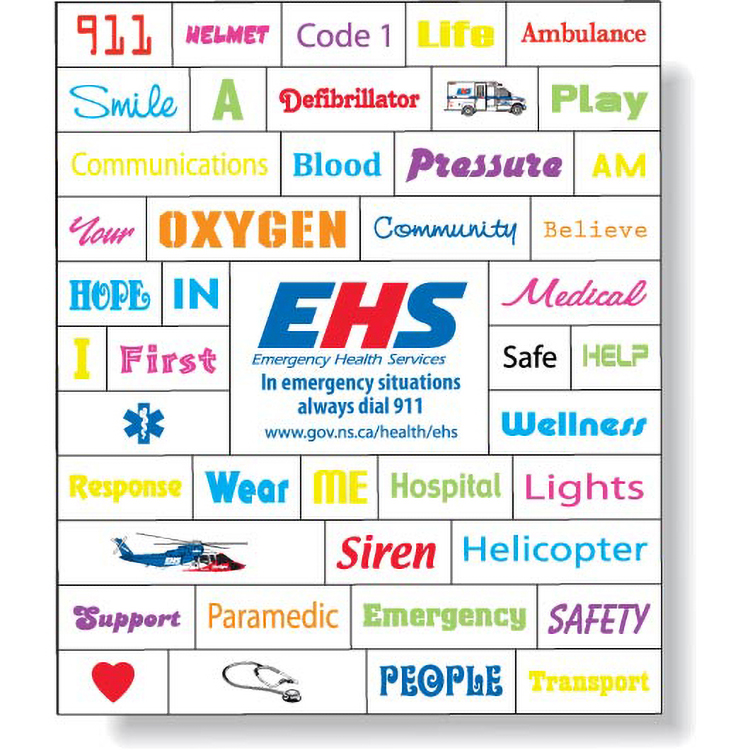 Magnetic Word Set (44 pieces), Digital Full Colour, White Vinyl Topcoat