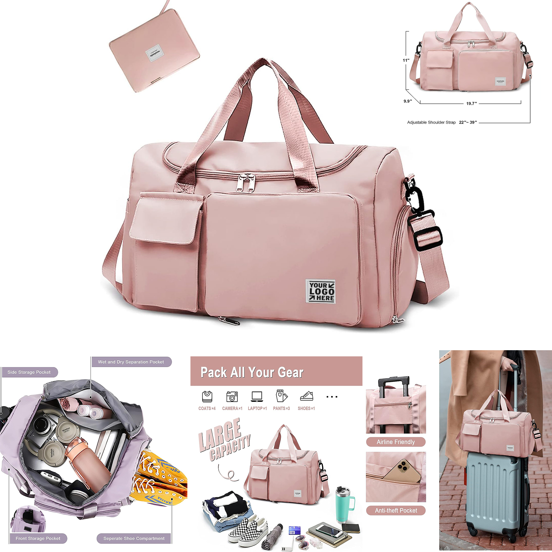 Foldable Travel Duffel Bag