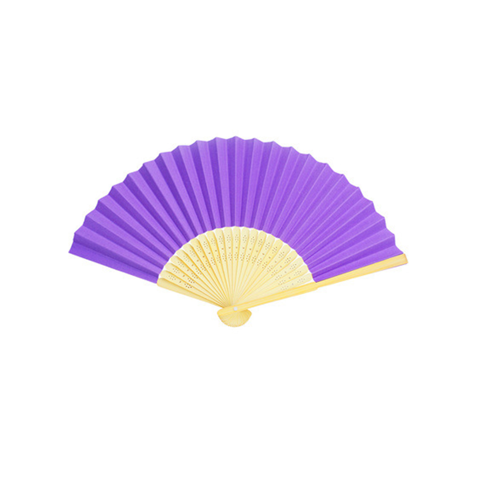 Paper Folding Hand Fan With Bamboo Frame 17